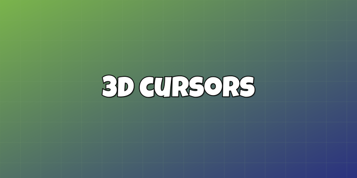 Category cover: 3D cursors - 2 - cute-cursor.com
