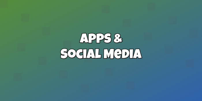 Category cover: Apps & Social Media - 1 - cute-cursor.com