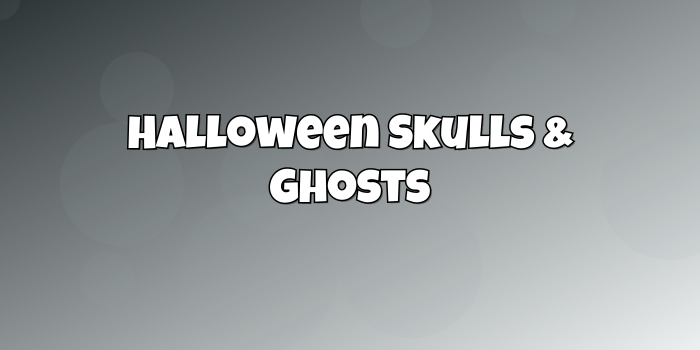 Category cover: Halloween Skulls & Ghosts - 10 - cute-cursor.com