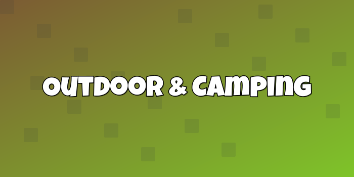Category cover: Outdoor & Camping - 1 - cute-cursor.com