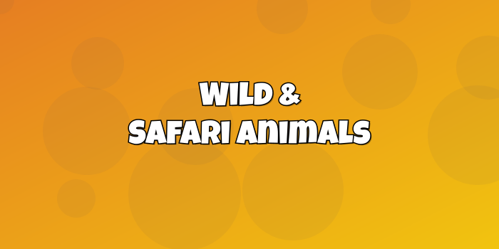 Category cover: Wild & Safari Animals - 8 - cute-cursor.com