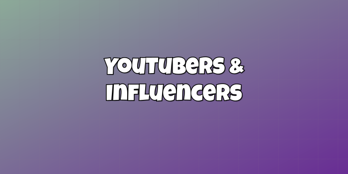 Category cover: YouTubers & Influencers - 4 - cute-cursor.com