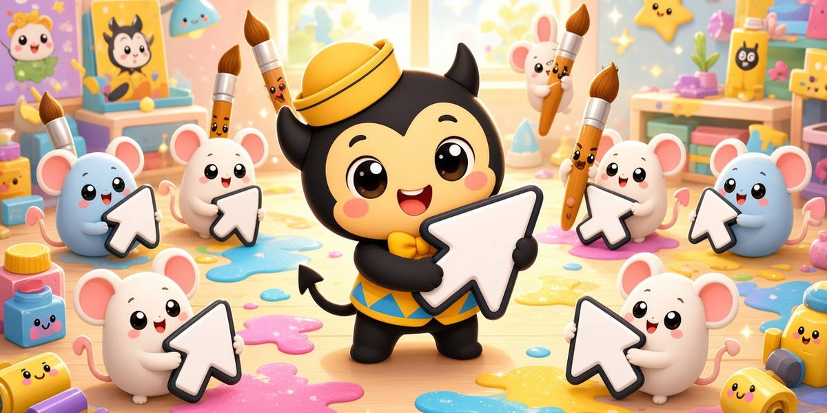 Category cover: Bendy and the Ink Machine - cute-cursor.com